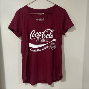 Maurices Burgundy Coca Cola Graphic Tee